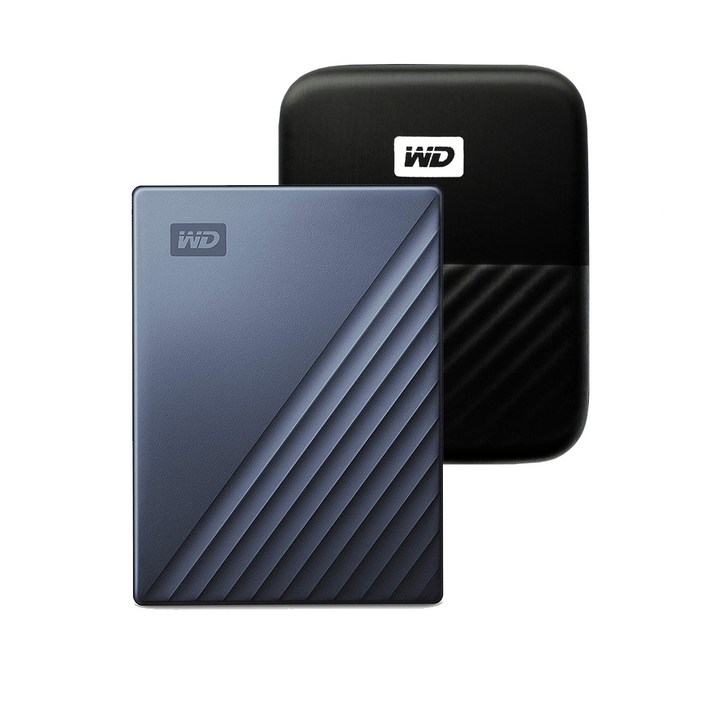 WD My Passport Ultra Type C 휴대용 외장하드 + 파우치, 5TB, 블루