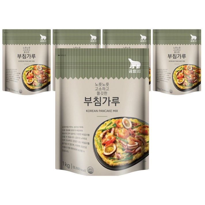 곰표 부침가루, 1kg, 5개