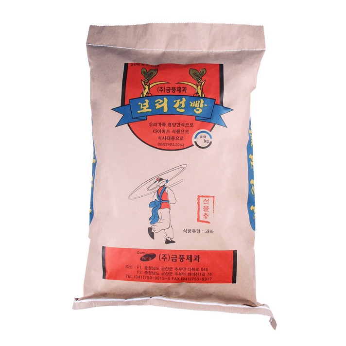 금풍제과 보리건빵 포대, 10kg, 1개