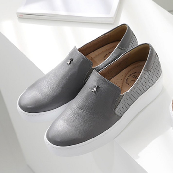 제이슈 천연양가죽 슬립온