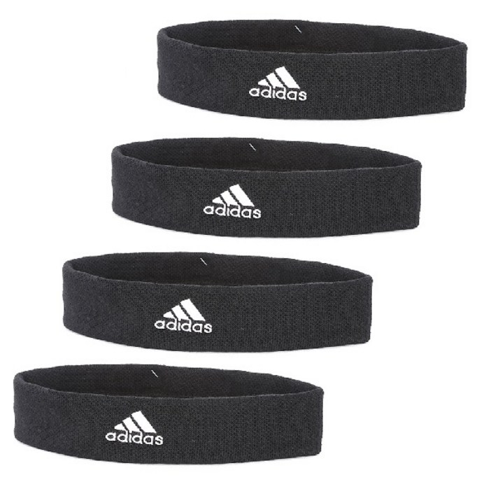 아디다스 헤어밴드 CF6926 4p, BLACK