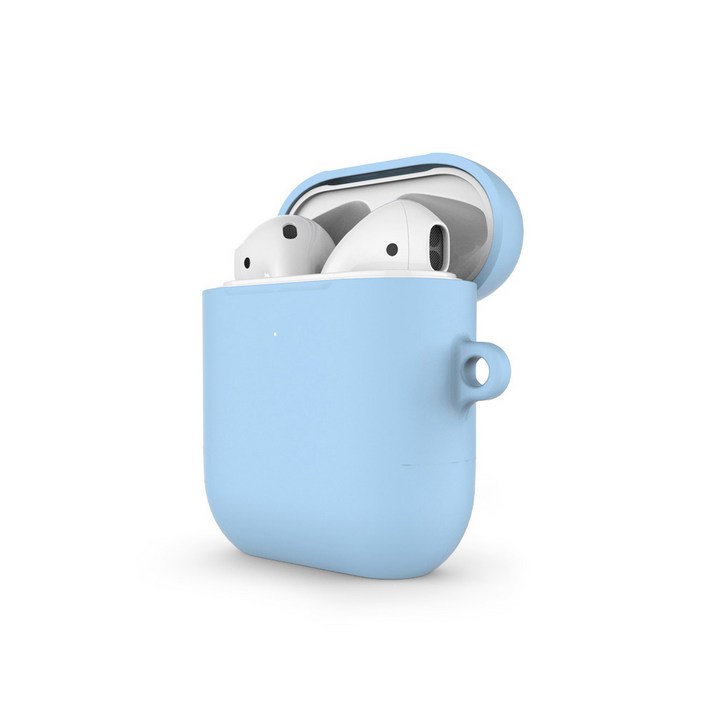 에어숨 에어팟 키링 하드 케이스, 블루