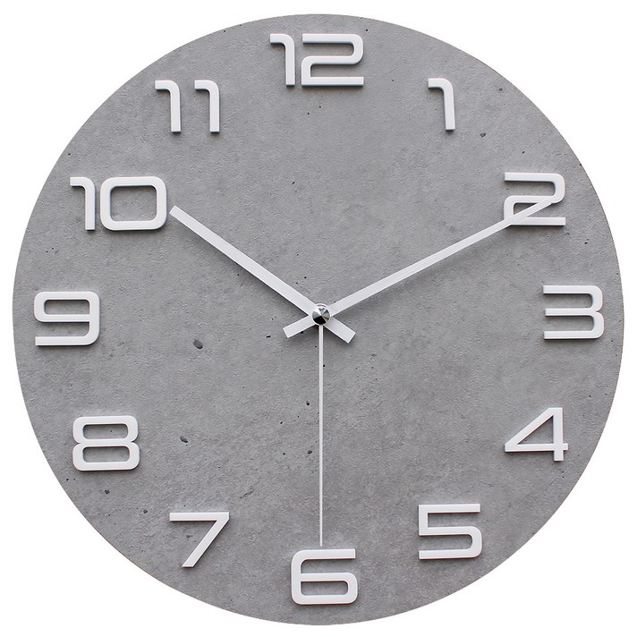 세은디자인 시그널 벽시계, 스톤그레이