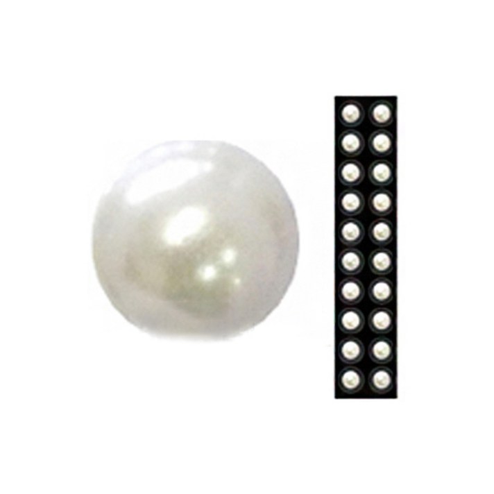 와사비네코 미미츠보 쥬얼리 귀지압패치 L 4.0mm 20p, 화이트진주20pcs_L(4.0mm), 1개