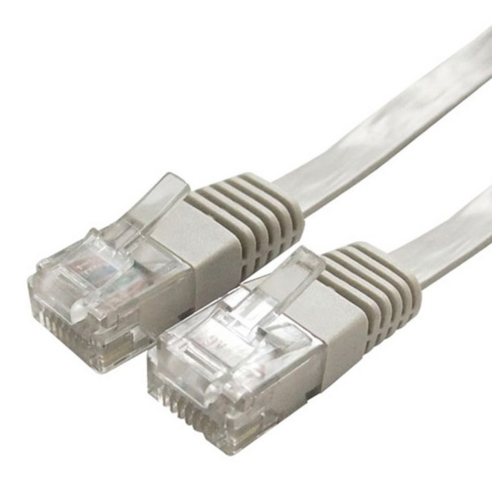 칼론 CAT6 UTP 평면 랜케이블 5m, 회색, 1개