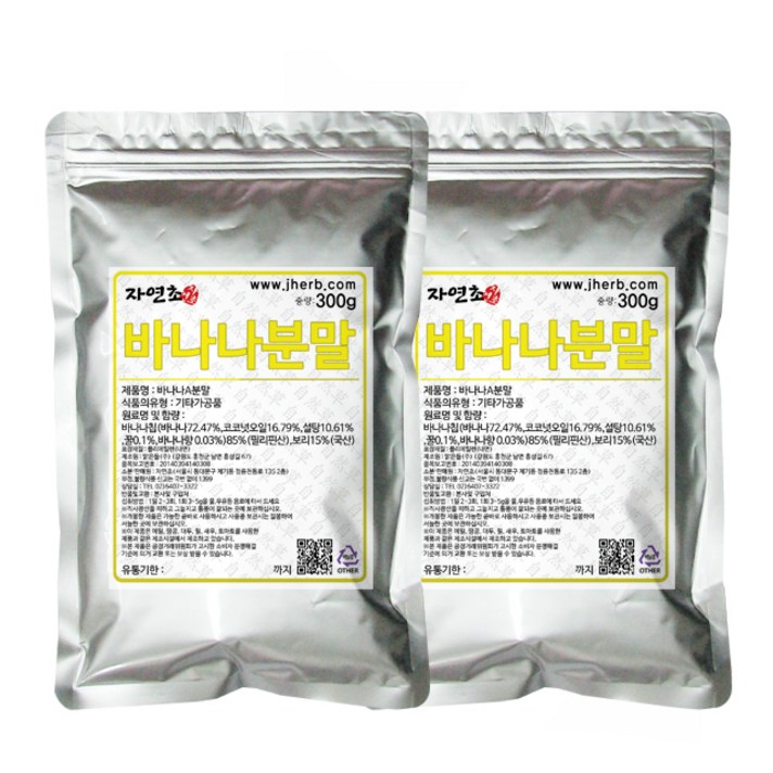 자연초 바나나분말, 300g, 2개