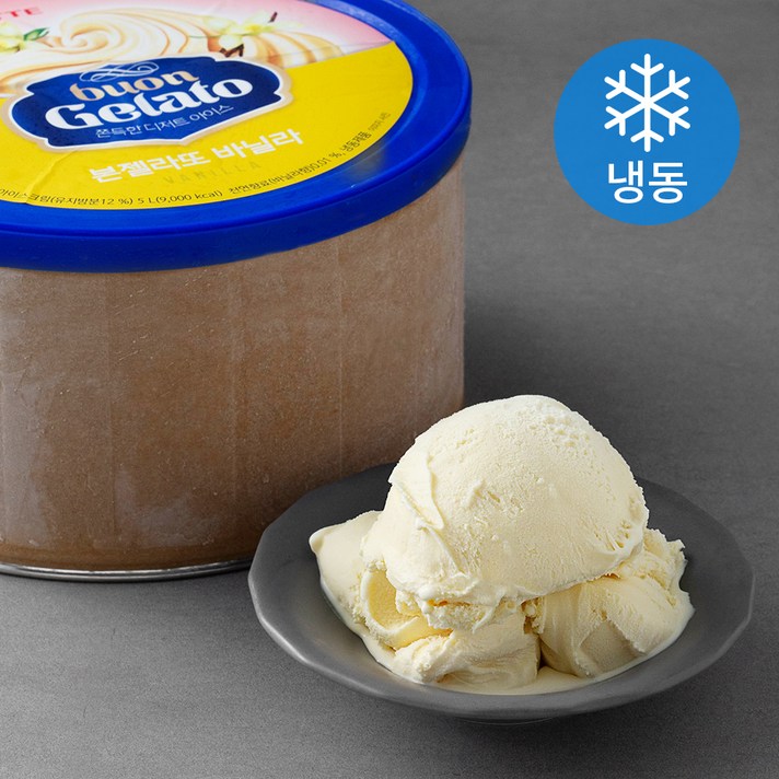 롯데제과 본젤라또 바닐라 아이스크림 (냉동), 5L, 1개