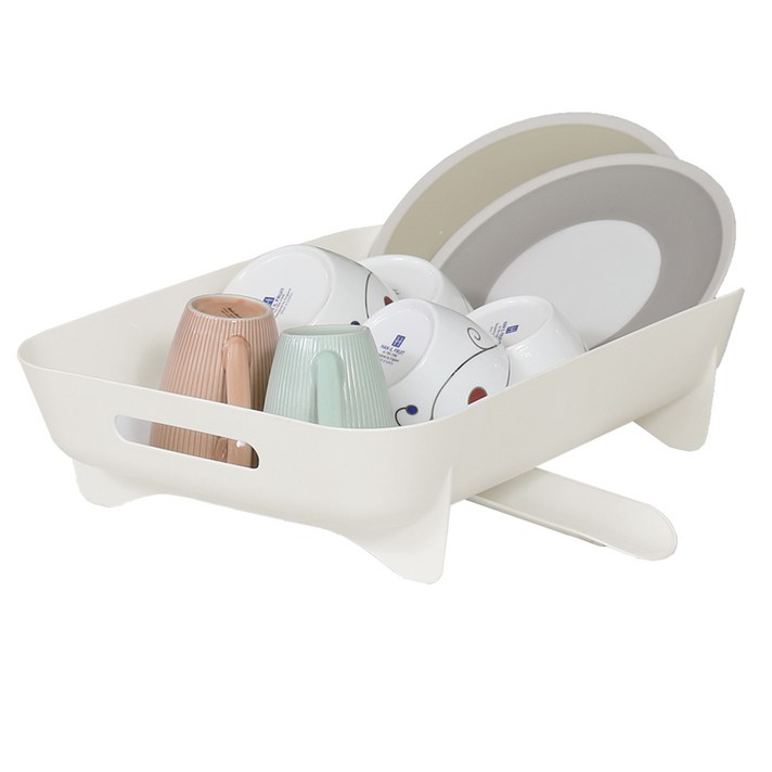 
                                                        두리씨오 쿠킨 물빠짐 식기건조대, 아이보리
                                                    