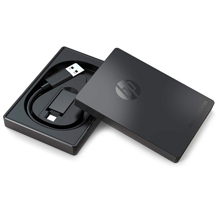 HP Portable USB3.1 외장SSD P700, 1TB, 비즈니스 블랙