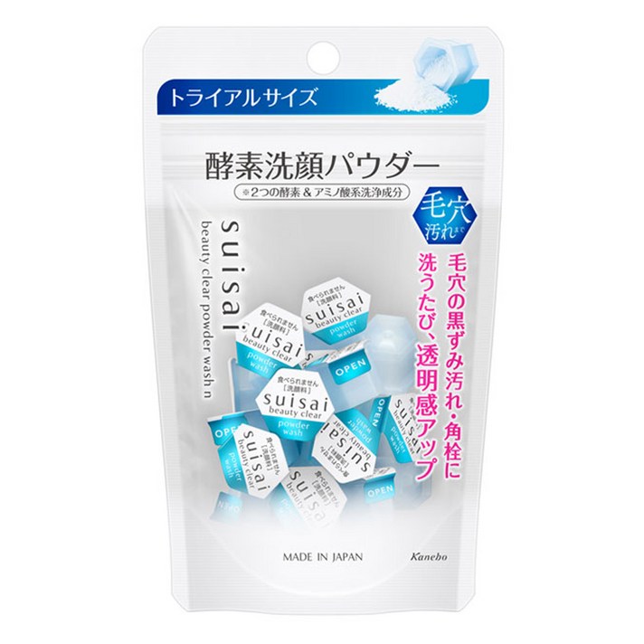 수이사이 뷰티 클리어 클렌징 파우더 워시, 0.4g, 15개