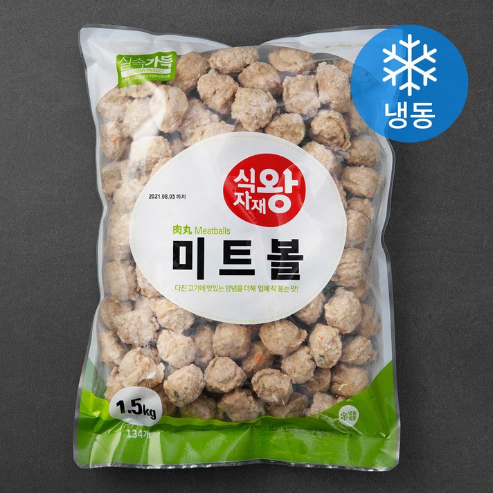 식자재왕 미트볼 (냉동), 1.5kg, 1개