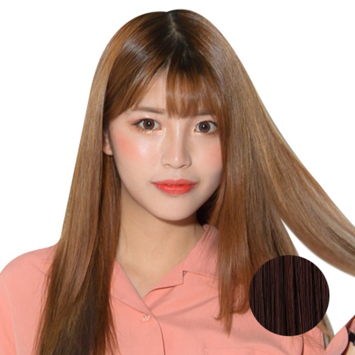 
                                                        픽앤웨어 똑딱이 붙임머리 피스 스트레이트 L, 레드 브라운, 1개
                                                    