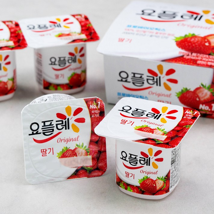 요플레 딸기 멀티, 85g, 8개