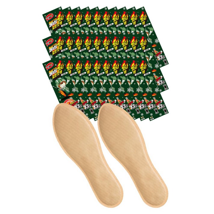 불곰하사 남성용 깔창핫팩 L, 30개