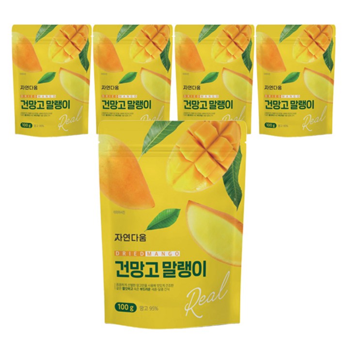 자연다움 건망고 슬라이스, 5개, 100g