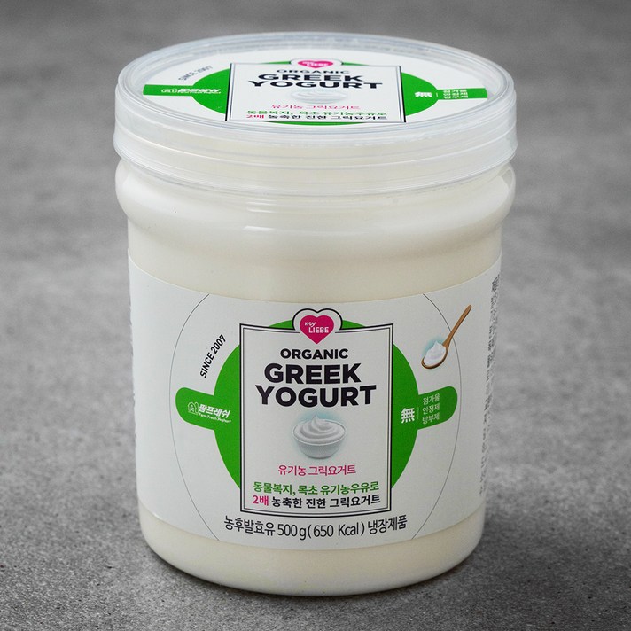팜프레쉬 유기농 인증 그릭 요거트, 500g, 1개