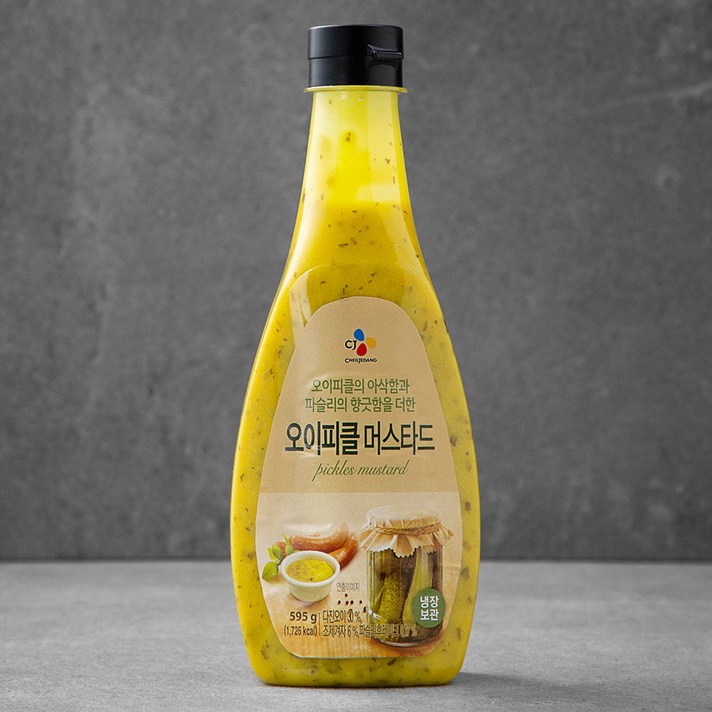CJ제일제당 오이피클 머스타드 소스, 595g, 1개