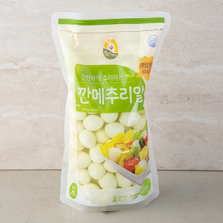 풍요한아침 깐메추리알, 1kg, 1개