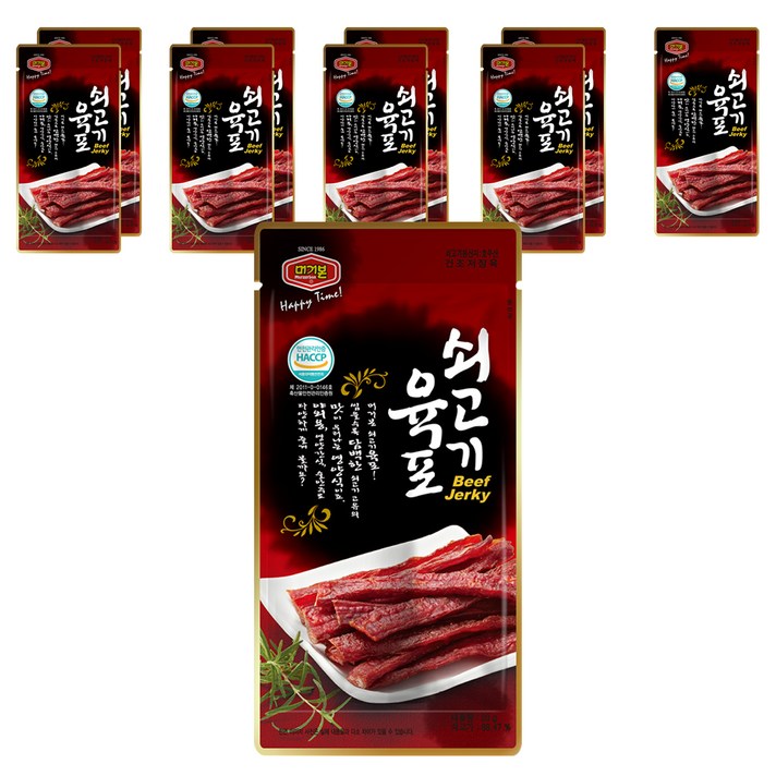 머거본 쇠고기 육포, 20g, 10개