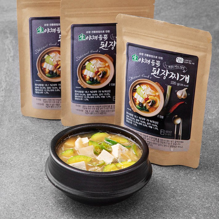 담가 야채듬뿍 된장찌개, 220g, 3개