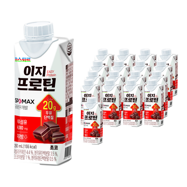 파스퇴르 이지프로틴 초코 드링크 18p, 1개, 4500ml