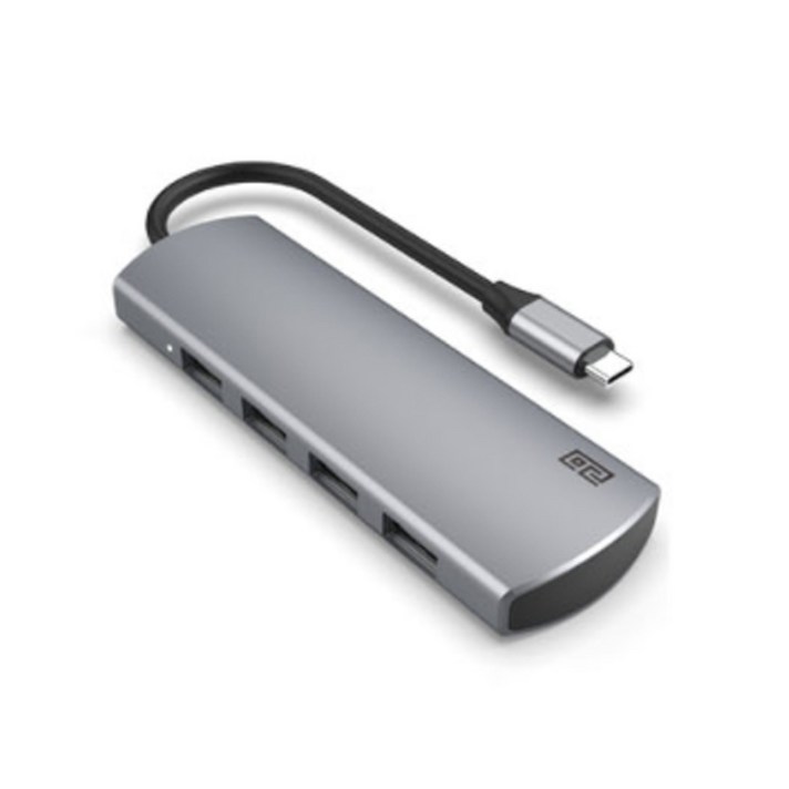 쏘 USB C타입 멀티 허브 4포트 USB 3.0 / 2.0 삼성 맥북 LG 태블릿 A1, 스페이스 그레이