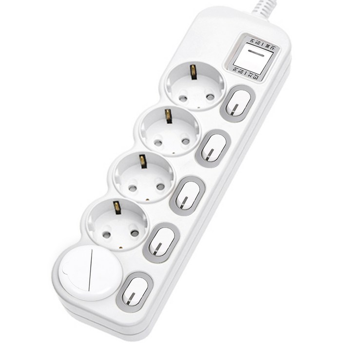 에코파워탭 LED 메인 개별 과부하차단 멀티탭 5구 EPM-L305SS + 안전커버 랜덤발송 세트, 1세트, 1.5m