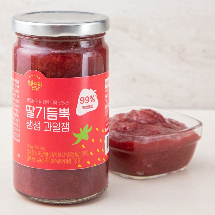 복음자리 딸기 듬뿍 생생 과일잼, 470G, 1PIECE