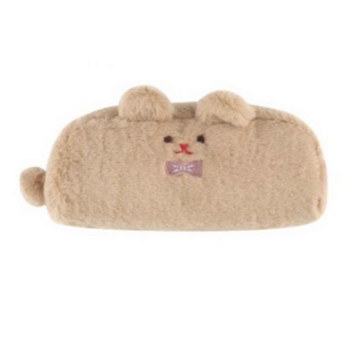 보드라운 플러시 펜슬케이스, 브라운베어, 1개