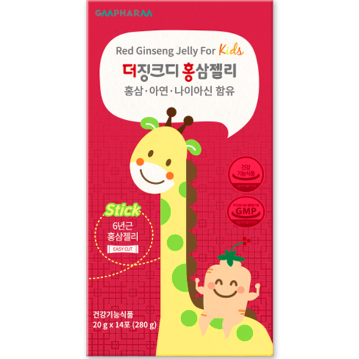 지엠팜 유아용 더징크디 홍삼젤리, 1개, 280g