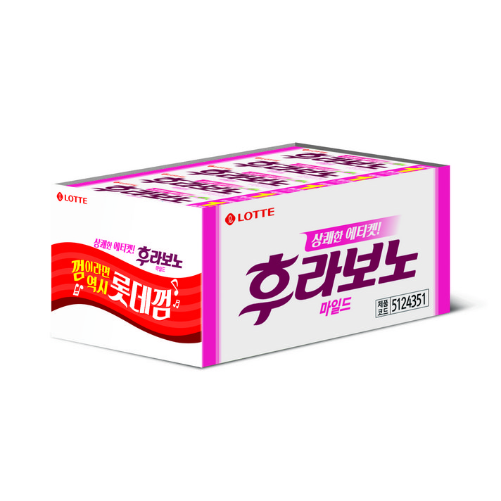 롯데 후라보노 마일드 껌, 15개, 26g