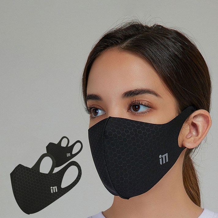 
                                                        아이엠 마스크 3p, 블랙
                                                    