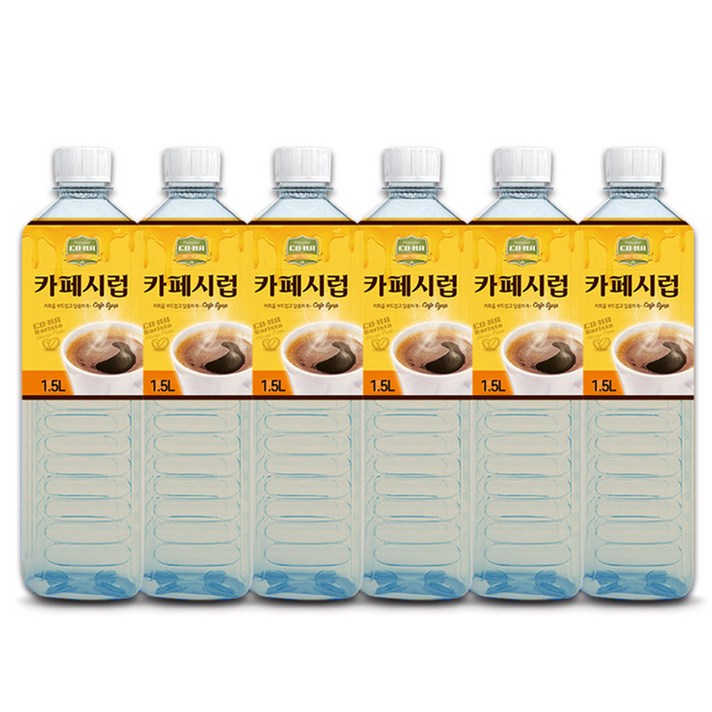코나 카페시럽, 1.5L, 6개