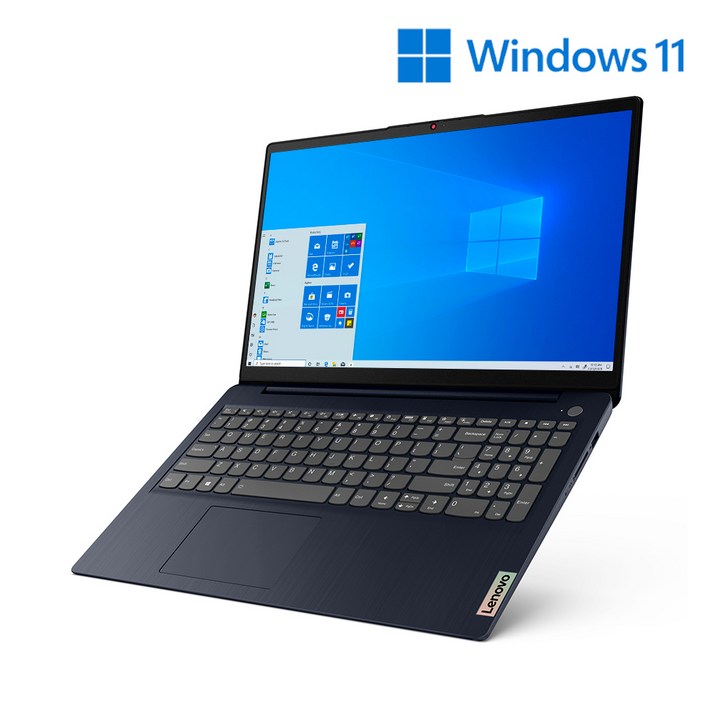 레노버 2021 IdeaPad Slim3 15.6, 어비스 블루, 코어i5 11세대, 256GB, 8GB, WIN10 Home, 82H800PQKR