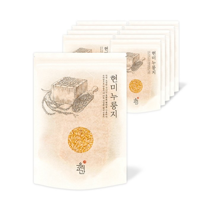 우리곡간 현미누룽지, 120g, 10개