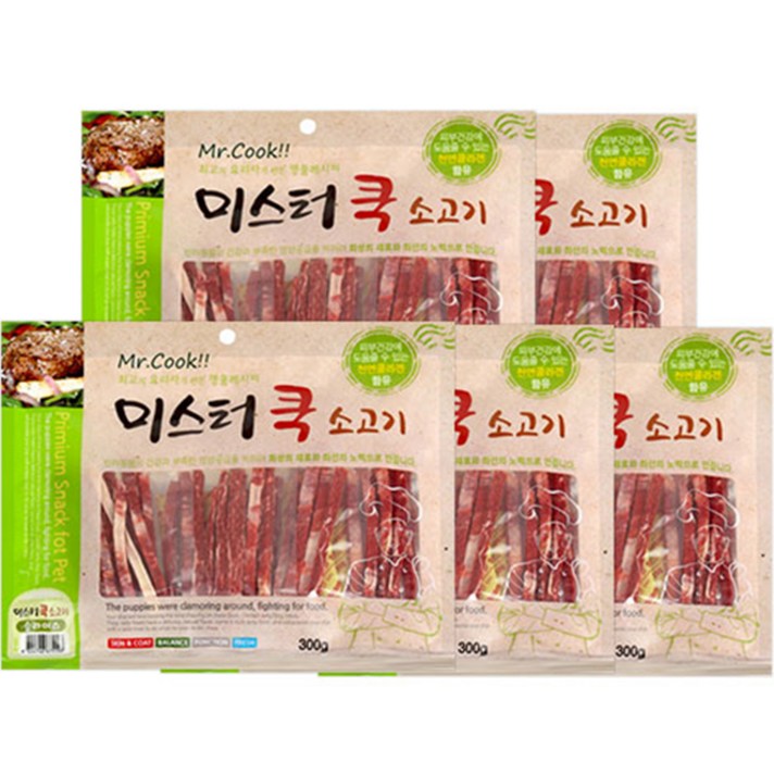 
                                                        미스터쿡 강아지 간식 슬라이스, 소고기, 5개입
                                                    