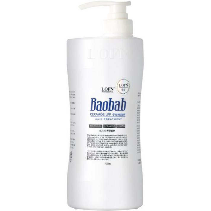 
                                                        로픈 바오밥 세라마이드 LPP 프리미엄 트리트먼트, 1kg, 1개
                                                    