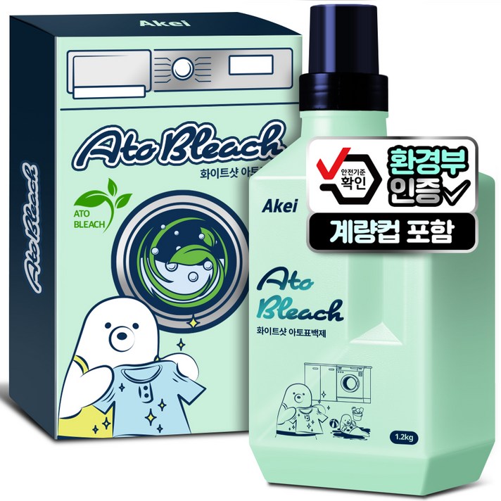  아케이 리빙 화이트샷 아토표백제, 1.2kg, 1개 