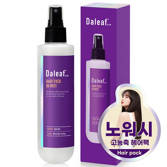 달리프 글램 노워시 헤어팩 인 미스트, 200ml, 1개