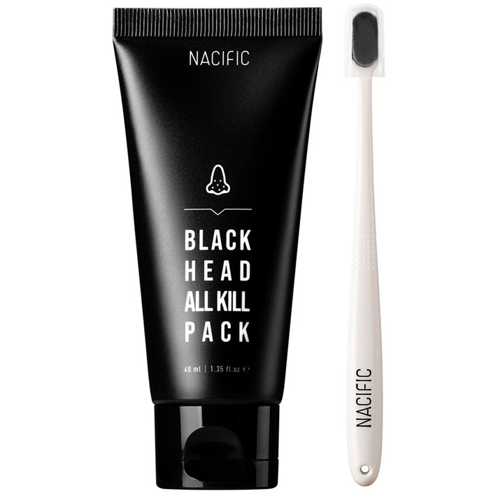 네시픽 블랙헤드 올킬 워시오프 마스크팩 + 올킬 브러쉬, 1세트