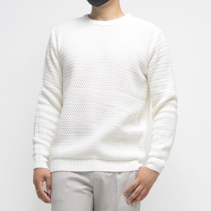 리셋 남성용 오션 라운드 니트