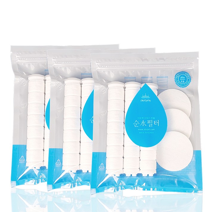 아토젯 순수필터 바디 3p + 헤드필터 3p, 3개