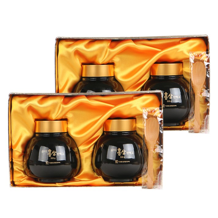 대웅생명과학 6년근 홍삼 진액고 + 보자기, 500g, 4개입