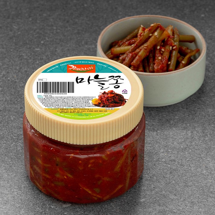 
                                                        강경신안 마늘쫑무침, 500g, 1개
                                                    