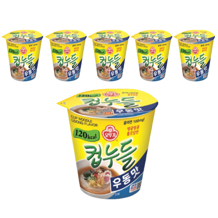 오뚜기 컵누들 우동맛 컵라면, 6개