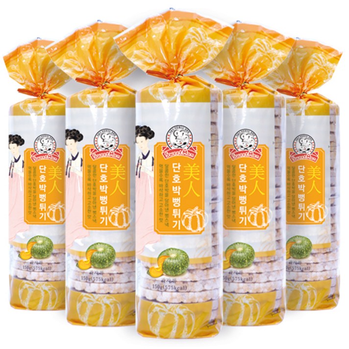 스위트맨 미인 단호박 뻥튀기, 150g, 5개