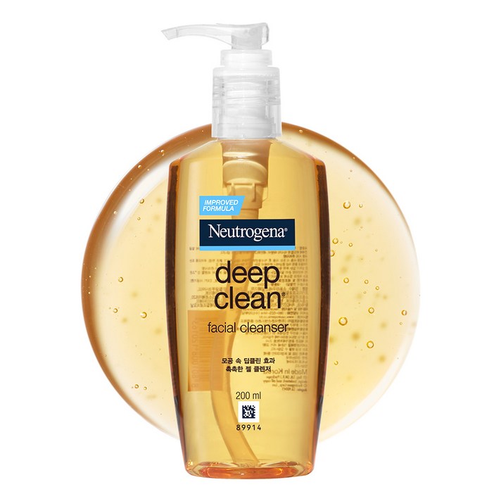 뉴트로지나 딥클린 훼이셜 클렌징 젤, 200ml, 1개