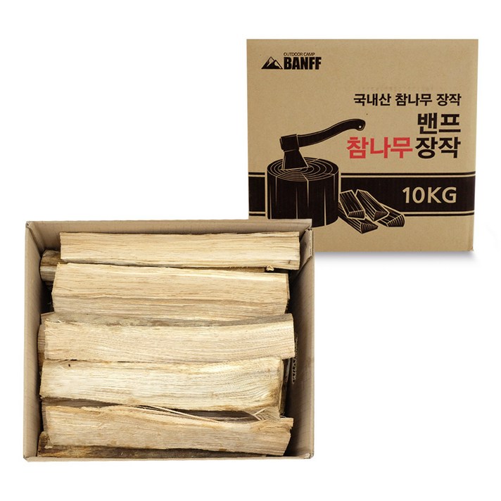 밴프 참나무 장작 CT026, 10kg, 1개