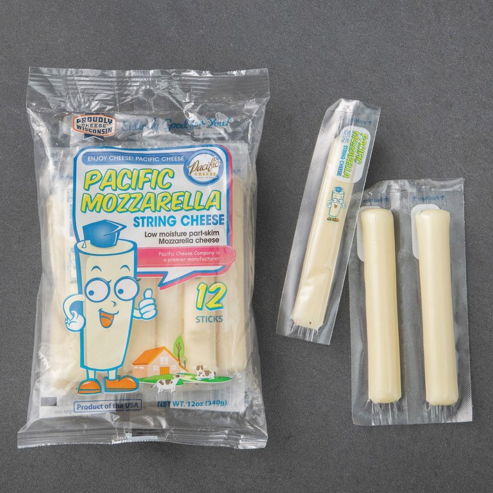 퍼시픽 모짜렐라 스트링 치즈, 340g, 1개