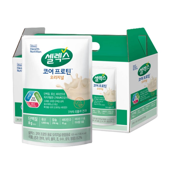 셀렉스 코어프로틴 음료 오리지널, 125ml, 14개